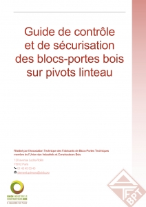 Guide de contrôle et de sécurisation des blocs-portes bois sur pivots linteau