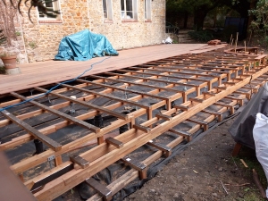 Montage d'une terrasse bois