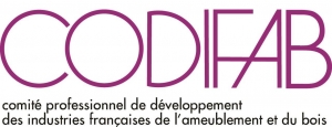Logo du Comité professionnel de Développement des Industries Françaises de l'Ameublement et du Bois (CODIFAB) 