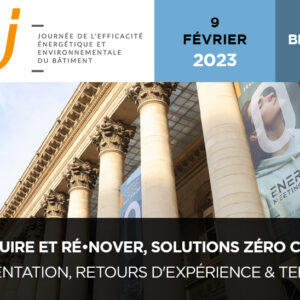 Affiche du salon EnerJ-meeting Paris, le 9 février 2023 au Palais Brongniart