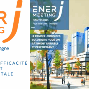 Affiche de l'évènement EnerJ-Meeting à Nantes, le 9 septembre 2025, en partenariat avec l'UICB