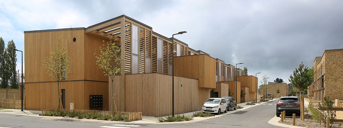 logements en bois lamellé collé et CLT