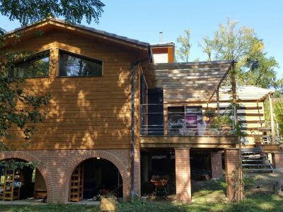 Maison individuelle en bois à Loubens Lauragais (Haute-Garonne) par AMIBOIS