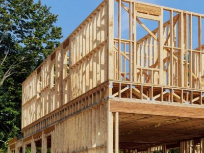 Construction d'une maison en ossature bois sur 2 niveaux
