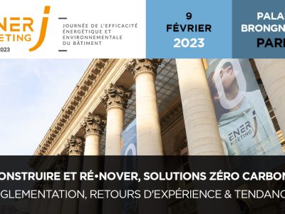 Affiche du salon EnerJ-meeting Paris, le 9 février 2023 au Palais Brongniart